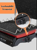 Tost Makinası Ultra Granit Yüzey İle Demir Döküm | 1800W Yağ Hazneli Ultra Granit Tost Makinesi thumbnail 12