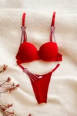 Marka Yıldız Model Dolgulu Sütyen ve Külot Takımı - Bralet Seti - 1