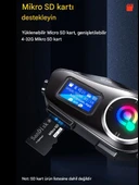 Q58 Max Motosiklet Kask Kulaklık İnterkom Bluetooth FM Radyo SD Kart Destekli EQ Özellikli İntercom - 5