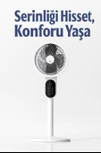 Sessiz LED Ekranlı 3 Kademe Ayarlanabilir Vantilatör Yaz Serinliğini Hissedin - 1