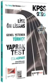 Yargı 2026 Kpss Lise Önlisans Türkçe Yaprak Test - 1
