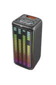 Torima KTS-1911 Siyah Mikrofonlu Kumandalı RGB Ledli Taşınabilir Bluetooth Hoparlör Parti Speaker - 2