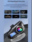 Q58 Max Motosiklet Kask Kulaklık İnterkom Bluetooth FM Radyo SD Kart Destekli EQ Özellikli İntercom - 6