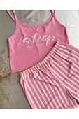 Ruselin KISS ME 5002 LİKRALI ŞORTLU GECELİK TAKIMI-L-XL - 1