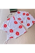 Ruselin KISS ME 5021 LİKRALI ŞORTLU GECELİK TAKIMI-L-XL - 6