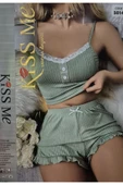 Ruselin KISS ME LİKRALI ŞORTLU GECELİK TAKIMI - 1