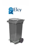 ELCY 120 LT Gri Metal PEDALLI Çöp Konteyneri (Isıya Dayanıklı) - 1
