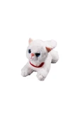 Miyavlayan Sesli Kedi Peluş Oyuncak Uyku Arkadaşı Hediyelik Peluş Yatan Kedi 35 cm - 1