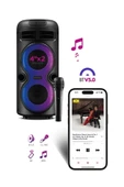 Maxron MXBoom Karaoke Mikrofonlu Bluetooth Hoparlör Parti Led Işıklı Ses Sistemi - 4