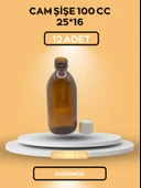 12 ADET AMBER CAM ŞİŞE 100 CC - 1