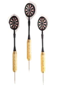 Delta 22 Gr. Dart Oku (3’lü Set) - Çelik Uç + Pirinç Gövde + Renkli Kanat - Dart Oku Seti - 1