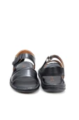 Pisagor PS-33550 Ortopedik Erkek Masaj Tabanlı Hakiki Deri Sandalet Terlik - 8