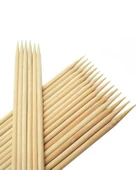 Hayal Sepeti Bambu 5mm Kalın Ahşap Çöp Şiş Çubuğu 50 Cm - 25 Adet - 4