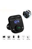Araç Fm Transmitter 5.0 Bluetooth Araç Kiti Usb Mp3 Sd Kart Flash Için Uygun Çakmaklık Girişli - 2