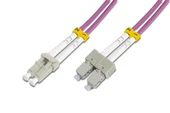 Beek LC-SC Fiber Optik Patch Kablo, Multimode OM 4 50/125 Duplex, 3.0mm, LSZH, 2 metre - 1