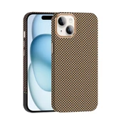 iPhone 13 Kılıf M-safe Şarj Özellikli Karbon Fiber Görünümlü Gros Kılıf thumbnail 6