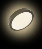 ZMR 24w Yuvarlak Led Armatür 6500k SİYAH Kasa Beyaz Işık IP20 280x30mm thumbnail 3