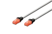 Beek CAT6 U/UTP Cross Patch Kablosu, AWG 26, 10 metre, gri renk, koruma kılıfı siyah renk, LSZH - 1