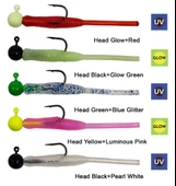 Kendo Hook Worm Jighead+LRF Silikonu 1gr+4.5cm 5 Adet - 2