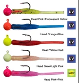 Kendo Hook Worm Jighead+LRF Silikonu 1.5gr+4.5cm 5 Adet - 2