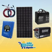 Solar Enerji Deposu 600W Güneş Enerjisi Paketi – Ev Tipi Solar Sistem - 1