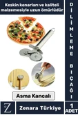 Yüksek Kaliteli Çelik Hamur Kesme Doğrama Şekillendirme Çift Taraflı Pizza Hamur Dilimleme Bıçağı - 1