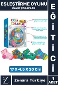 Çocuk Eğitici Zeka El Göz Koordinasyonu Dikkat Geliştirici Eğlenceli Eşleştirme Oyunu-KAYIP ÇORAPLAR thumbnail 1