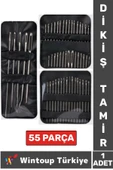 Yüksek Kaliteli Çok Amaçlı Dikiş İğne İplik Tamir 55 Farklı Boy Tamir Dikiş İğne Seti - 1