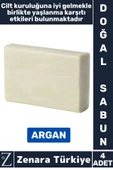 Bitkisel Organik %100 Doğal Saç Yüz Vücut El Kullanım Cilt Yaşlanma Karşıtı Sabun ARGAN 4 Adet thumbnail 1