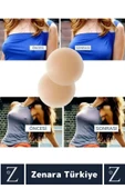Yüksek Kaliteli Kadın İç Giyim Göğüs Ucu Meme Kapatan Gizleyen %100 Silikon Ten Nipple Ped 1 Çift - 2