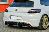 Vw Scirocco R Arka Tampon Difüzör Eki Plastik İthal 2009+ Sonrası Uyumlu - 2