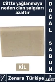 Bitkisel Organik %100 Doğal Saç Yüz Vücut El Kullanım Hassas Kuru Ciltler İçin Sabun KİL 3 Adet thumbnail 1