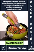 Tuz Şeker Kahve Yağ Baharat Supplement Protein Herbalife Ayarlanabilir Hassas Ölçüm Kaşığı 5 Gr/ML - 1