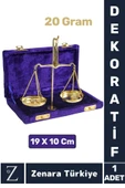 Premium Dekoratif Koleksiyon Erkek Arkadaş Sevgililer Günü Hediye Çok Şık Kutulu PİRİNÇ TERAZİ 20 Gr - 1