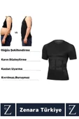 Jinekomasti Dik Duruş Göğüs Göbek Toparlayan Sıkılaştıran Ultra Esnek Erkek Fanila Korse 2'Li SET - 4
