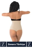 İz Göstermez Kaymaz Vücut Sıkılaştıran Şekillendiren Toparlayan LAZER KESİM Yüksek Bel String Korse thumbnail 2