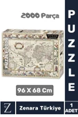 Eğlenceli Eğitici El Göz Görsel Algı Hafıza Beceri Geliştirici 2000 Parça PUZZLE DÜNYA HARİTASI - 1