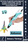 Ergonomik ABS Plastik Bükülebilir 3D Renkli Üç Boyutlu Çocuk Grafik Tablet Yazıcı 3D ÇİZİM KALEMİ - 1