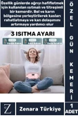 Kompakt Sıcak Tutan Titreşimli 3 Sıcaklık Ayarı Regl Adet Ağrı Sancı Azaltan Dijital Özel Gün Kemeri - 1