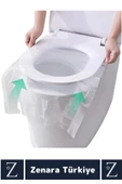 Çanta Boy AVM Tuvalet Günlük Tek Kullanımlık Hijyenik Tam Kaplama Klozet Kapak Poşeti 50 Adet - 2
