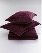 Merinos Modern Line 3 Parça Çift Kişilik Battaniye Seti Kutulu 220x240 Cherry - 3