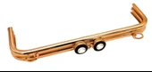 Angel Çanta Aksesuar 28 cm Taşlı  Çanta Klipsi Çanta Bursu Light Gold Metalli (Vidalıdır) - 1