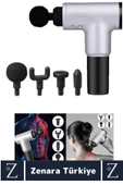 Ergonomik Kol Bacak Sırt Bel Titreşim Terapisi Spor Fitness Kas 6 Hız Kademe 4 Başlıklı Masaj Aleti - 2