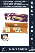 Aile Ev Arkadaş Kahve Cafe Kamp Piknik Oyun Dayanıklı Kir Tutmaz Kayın Ağacı 101 OKEY TAKIMI - 1