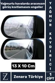 Uzun Ömürlü Sonbahar Kış Araç Görüş Koruma Montajsız Yan Ayna Yağmur Kaydırıcı Cam Film 1 Çift - 1