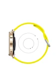 Samsung Galaxy Watch 6 40-43-44-47mm 20mm Purelux Soft Tokalı Silikon Kordon Dayanıklı Spor Stil  Sarı - 6