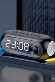 S8 RGB Led Işıklı Dijital Saat Bluetooth Hoparlör MP3 FM Radyo USB Çok Fonksiyonlu Hoparlör - 1