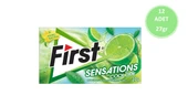 First Sensations Cool Lime Aromalı Sakız 27gr-12 Adet - 1