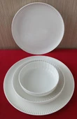 KÜTAHYA PORSELEN BONE CREST 24 PARÇA YEMEK TAKIMI SADE - 1