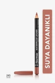 Flormar Suya Dayanıklı Dudak Kalemi (DOĞAL KOYU KAHVE) - Waterproof Lipliner - -245 Natural - 8690604567607 - 1